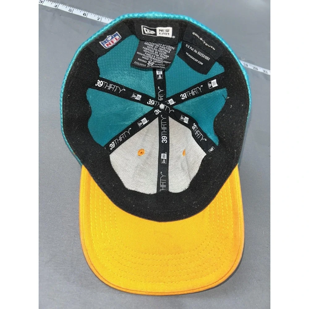 Miami Dolphins Hat Cap Fitted One Size Orange Teal NFL Football 39THIRTY New Era
